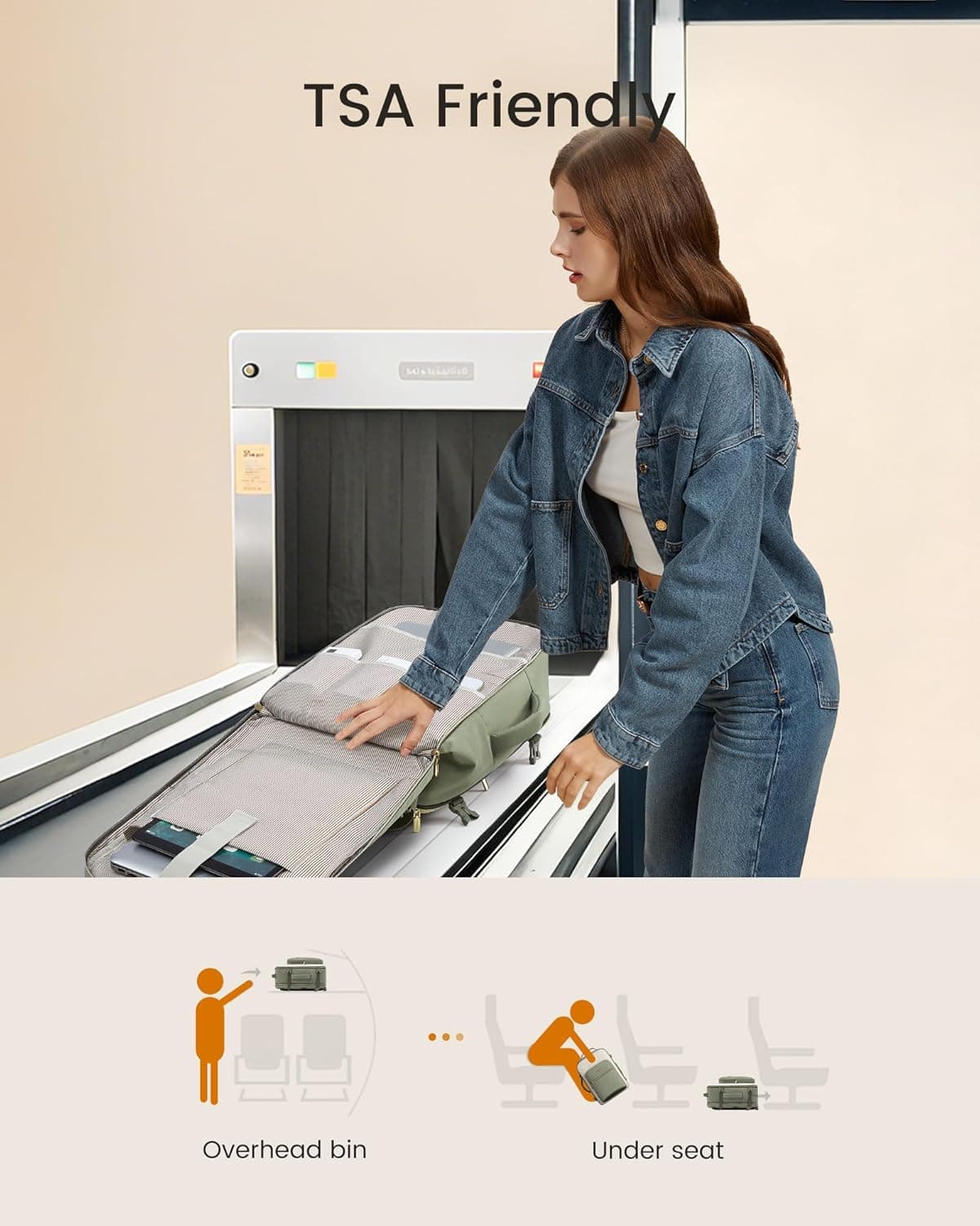 LOVEVOOK 40L Travel Backpack with Packing Cubes - Image 4