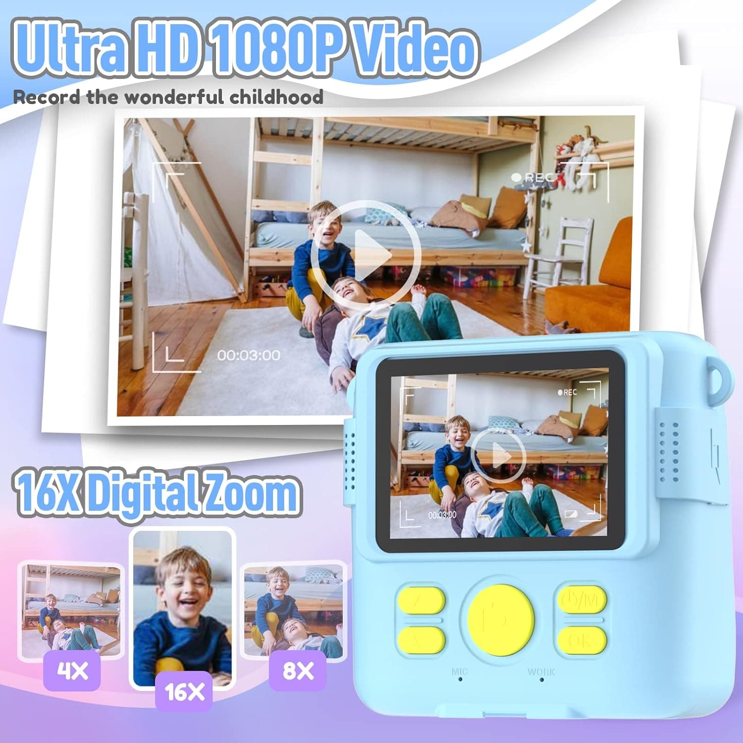 ESOXOFFORE Kids Instant Print Camera 1080P - Image 4