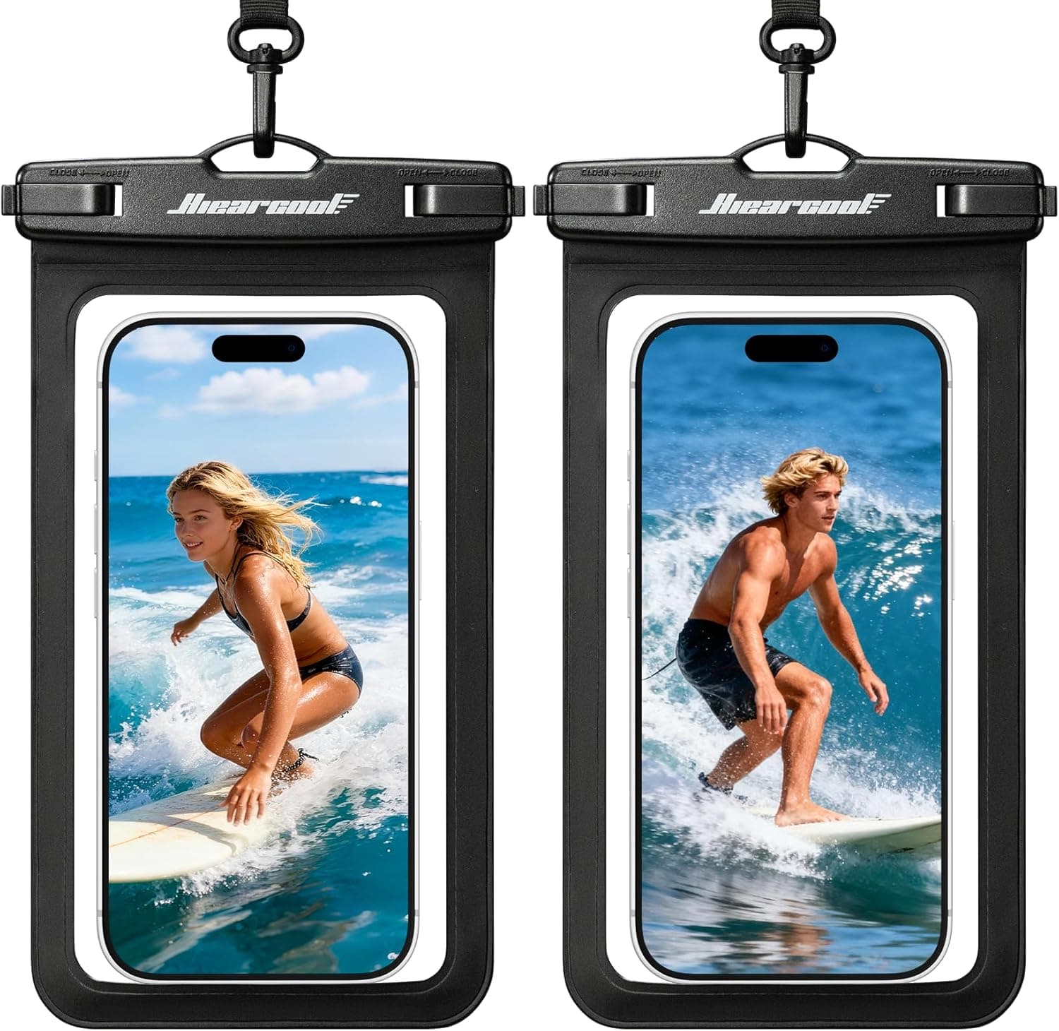 Hiearcool Waterproof Phone Pouch - IPX8 Waterproof Phone Case for iPhone 17/16/1 image 1