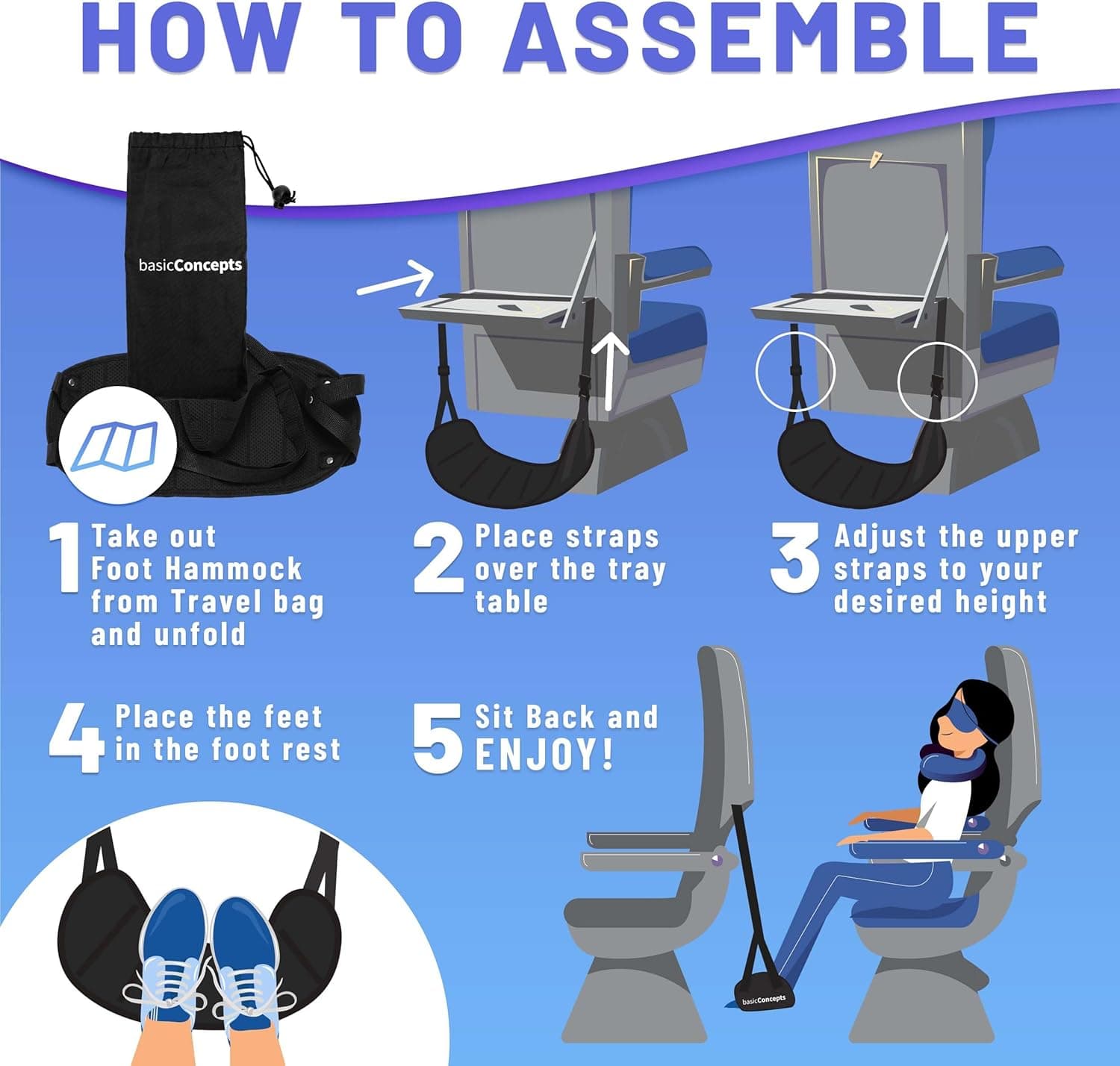 Basic Concepts Airplane Foot Hammock - Image 1