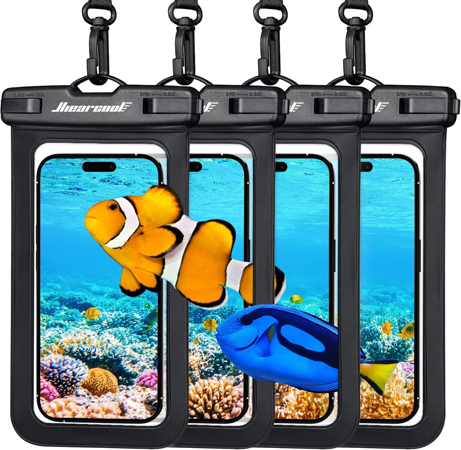 Hiearcool Waterproof Phone Pouch - IPX8 Waterproof Phone Case for iPhone 17/16/1 image 3